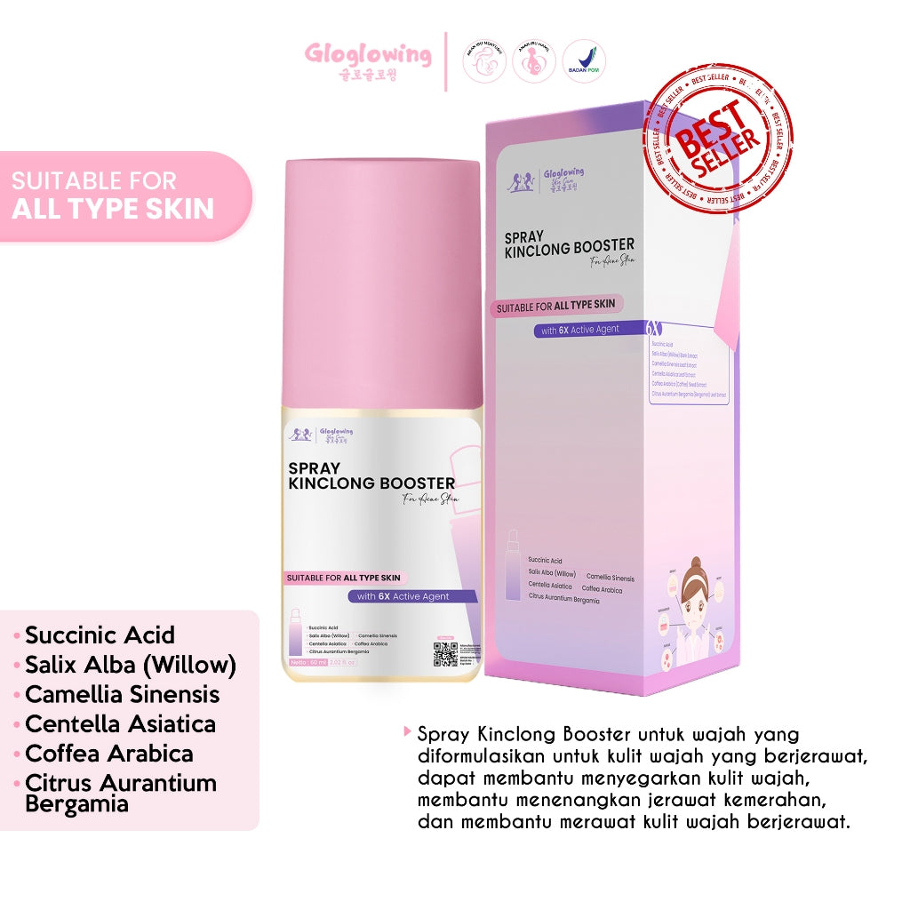 GLOGLOWING Spray Kinclong Booster / Facemist Powerhydra - 60mL