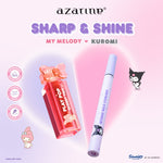 Azarine Sharp & Shine [2 PCS] Intense Bold Starliner Eyeliner Hitam Longlasting Waterproof Anti Luntur/High Up! Lashting Mascara + Play Pop Glossy Tint Liptint Glossy Tahan Lama Extra Moisturizing Hyaluronic Acid Peptide Melembabkan Menutrisi Bibir Kering