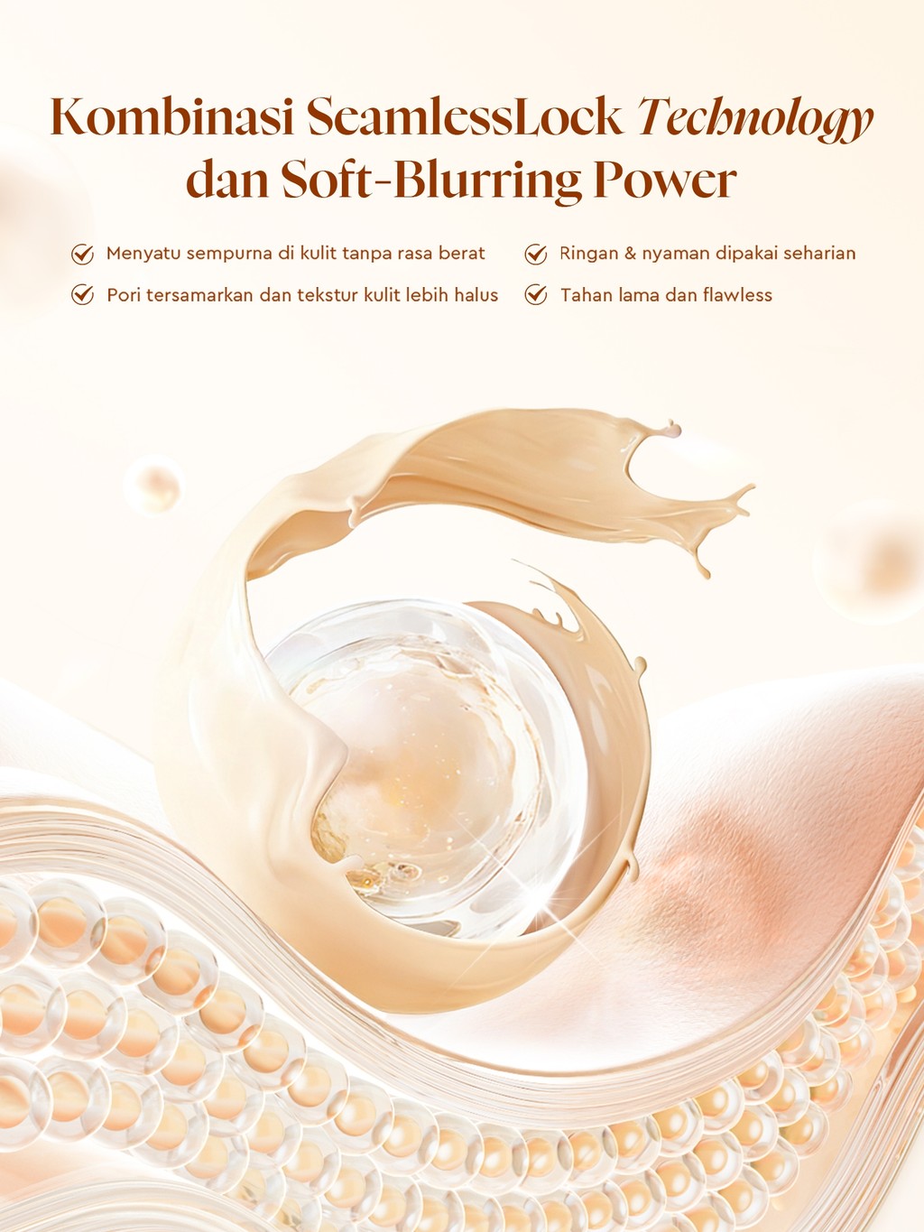 [NEW LAUNCH] Glad2Glow FLAWLESS BLURRING SKIN TINT 30G Concealer Foundation Bedak padat Make up Lightweight Coverage Long-lasting 12-Hour Soft-Focus Flawless Skin oil-control  Bio-Mimetic Film Technology Squalane Care g2glow official store