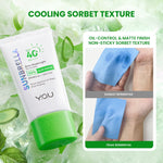 [NEW] YOU Sunbrella Acne Shield Light Sunscreen SPF40+ PA++++ | Tabir Surya Oil Control untuk Kulit Berjerawat | Sensitive Acne Skin Friendly | UVA UVB Blue Light