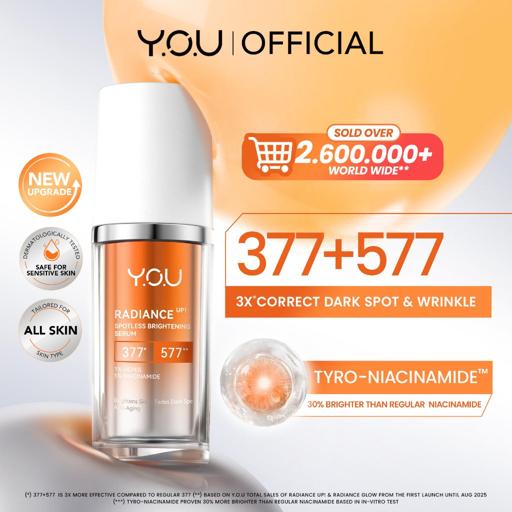 YOU 3in1 Paket Skincare Set 3pcs Radiance Glow, Radiance Up, Acneplus, Peeling