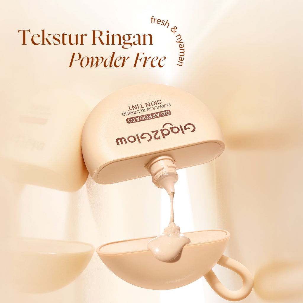 [NEW LAUNCH] Glad2Glow FLAWLESS BLURRING SKIN TINT 30G+ BRIGHTENING LIP SERUM 7g Mencerahkan Melembabkan 3in1 liptint  Foundation Bedak padat Make up Lightweight Coverage Long-lasting 12-Hour Soft-Focus Flawless Skin oil-control g2glow official store