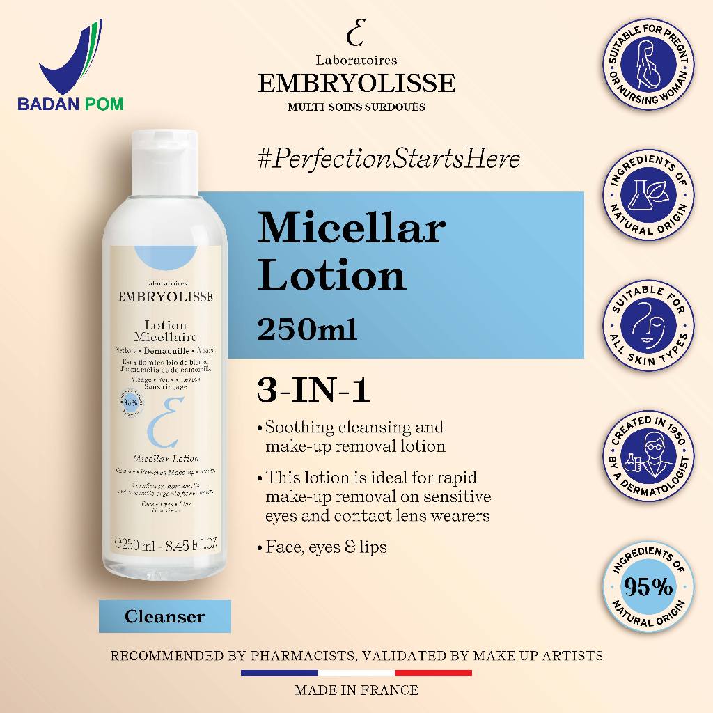Embryolisse Special Package - Lait-Creme Concentre 30ml Miracle Cream 6 IN 1 Pelembab Moisturizer Wajah / Sun Stick / Micellar Lotion