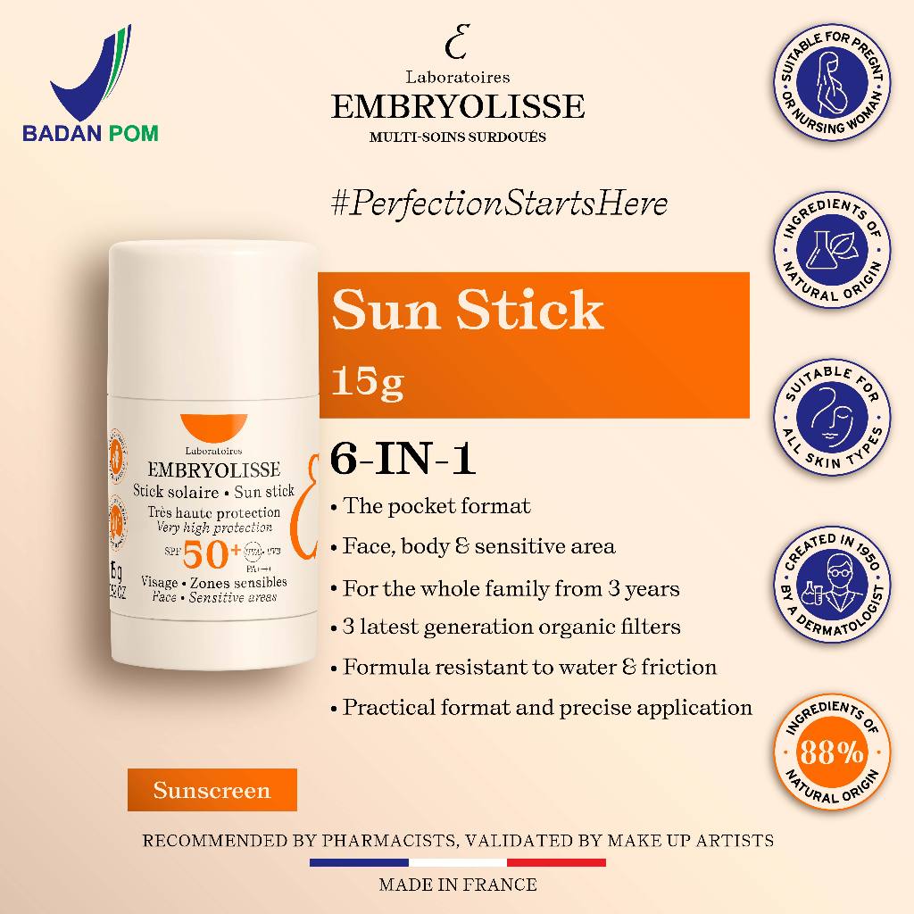 Embryolisse Special Package - Lait-Creme Concentre 30ml Miracle Cream 6 IN 1 Pelembab Moisturizer Wajah / Sun Stick / Micellar Lotion