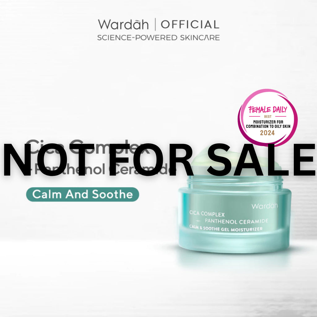 WARDAH Cica Complex + Panthenol Ceramide Calm & Soothe Gel Moisturizer 30 g - Pelembab Gel Ringan yang Meredakan Kemerahan & Kulit Reaktif, Memperbaiki Skin Barrier - Cocok untuk Kulit Berjerawat & Breakout (Calm Acne & Redness) - Skincare