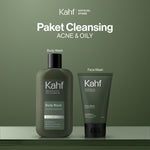 [KAHF BUNDLE 2IN1 PAKET PERAWATAN DAILY USE ESSENTIALS : WAJAH CERAH BEBAS KUSAM + BADAN BERSIH ANTI BAU] Paket Cleansing (Face Wash + Body Wash) - Suitable for Daily Use