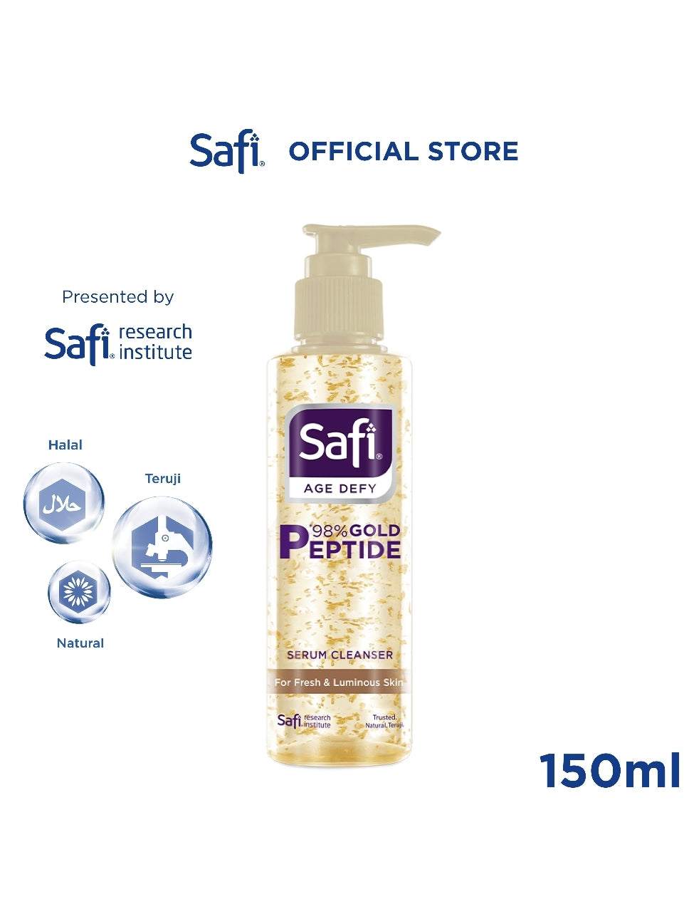 NEW! Safi Age Defy Serum Cleanser 150ml - Pembersih Wajah Anti Aging