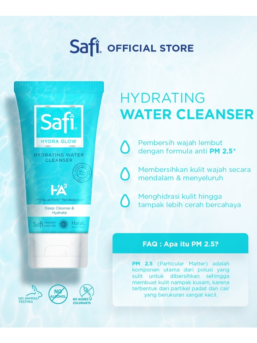 Safi Hydra Glow Hydrating Water Cleanser 125gr - Pembersih Wajah