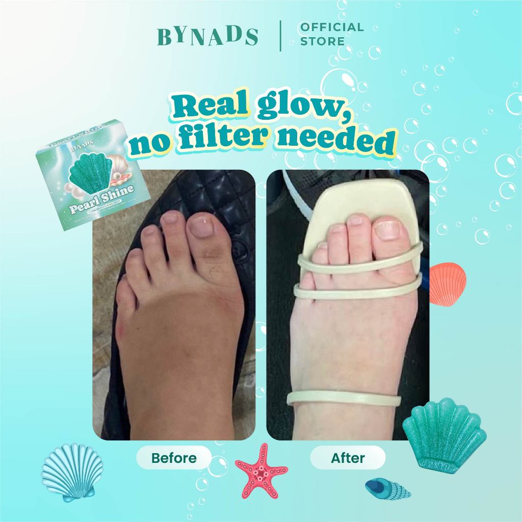 [NEW PACKAGING] 3PCS Bynads Pearl Shine Glow Brightening Soap With 8% Niacinamide Sabun Batang Pencerah Badan Dan Wajah Face Soap By Bynads