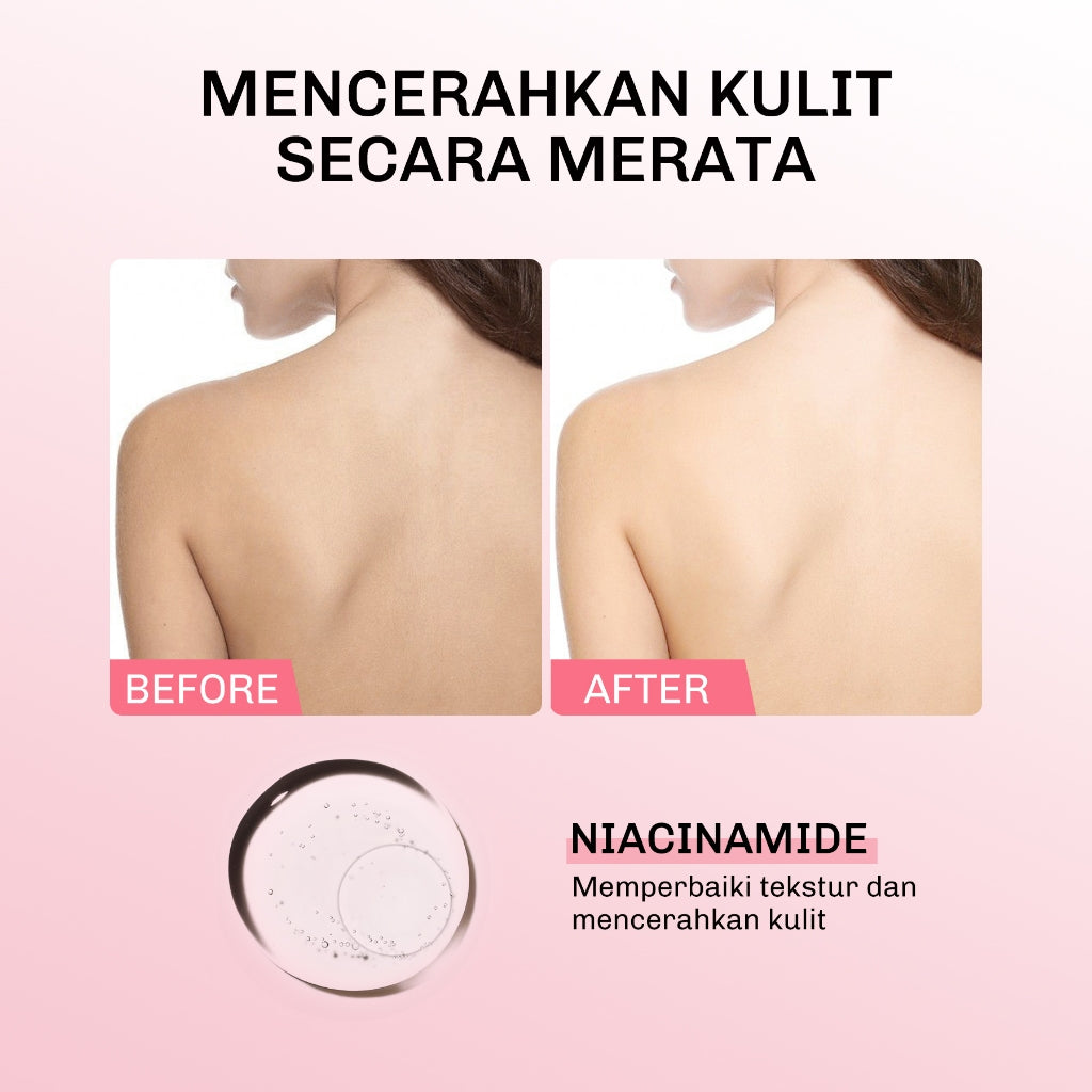 [BIGGER SIZE] Lavojoy Let it Glow Body Serum Orange Blossom 300ml | Body Serum Untuk Mencerahkan Dan Melembabkan Kulit Dengan Niacinamide + Ceramide + Vitamin E