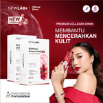 NEWLAB Paket Hemat 2 Box Brightlogy GlutaColl-5500 | L- Glutathione | Collagen Drink