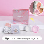 [0.00 s/d -6.00] Magister Softlens Minus Rose softlens 14 mm Lensa kontak berwarna Nude Brown