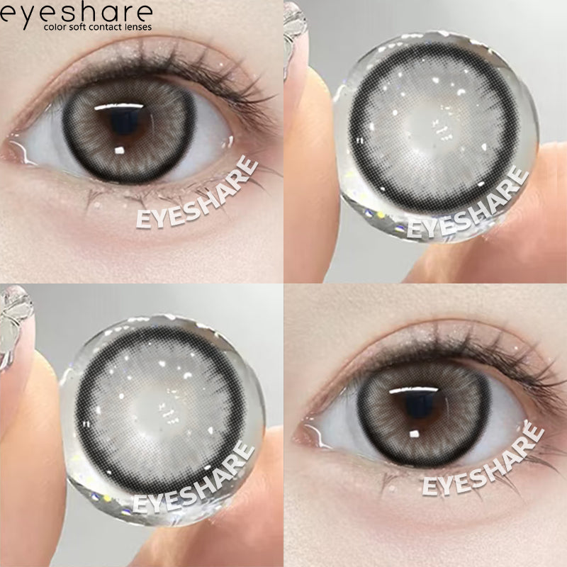 Eyeshare Softlens 0.00~-8.00 Minus AURORA Brown 1Pasang Brown Softlen