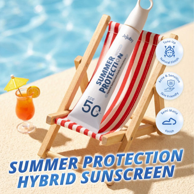 [BEST COMBO] Hybrid Sunscreen Daily Protection SPF 50 PA +++ & Gluta Rice Milk Body Mask Jejuby