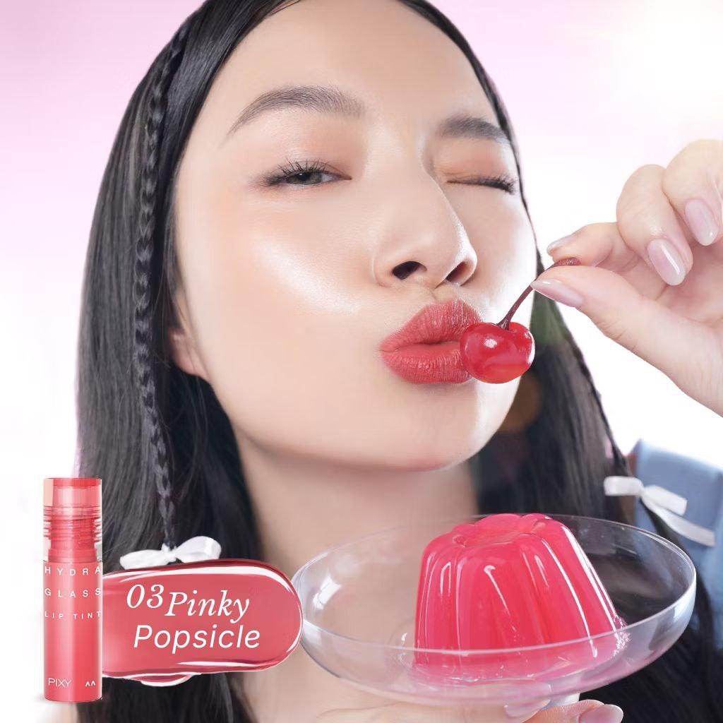 Pixy Hydra Glass Lip Tint Glossy Tahan Lama / Lip Tint Pixy