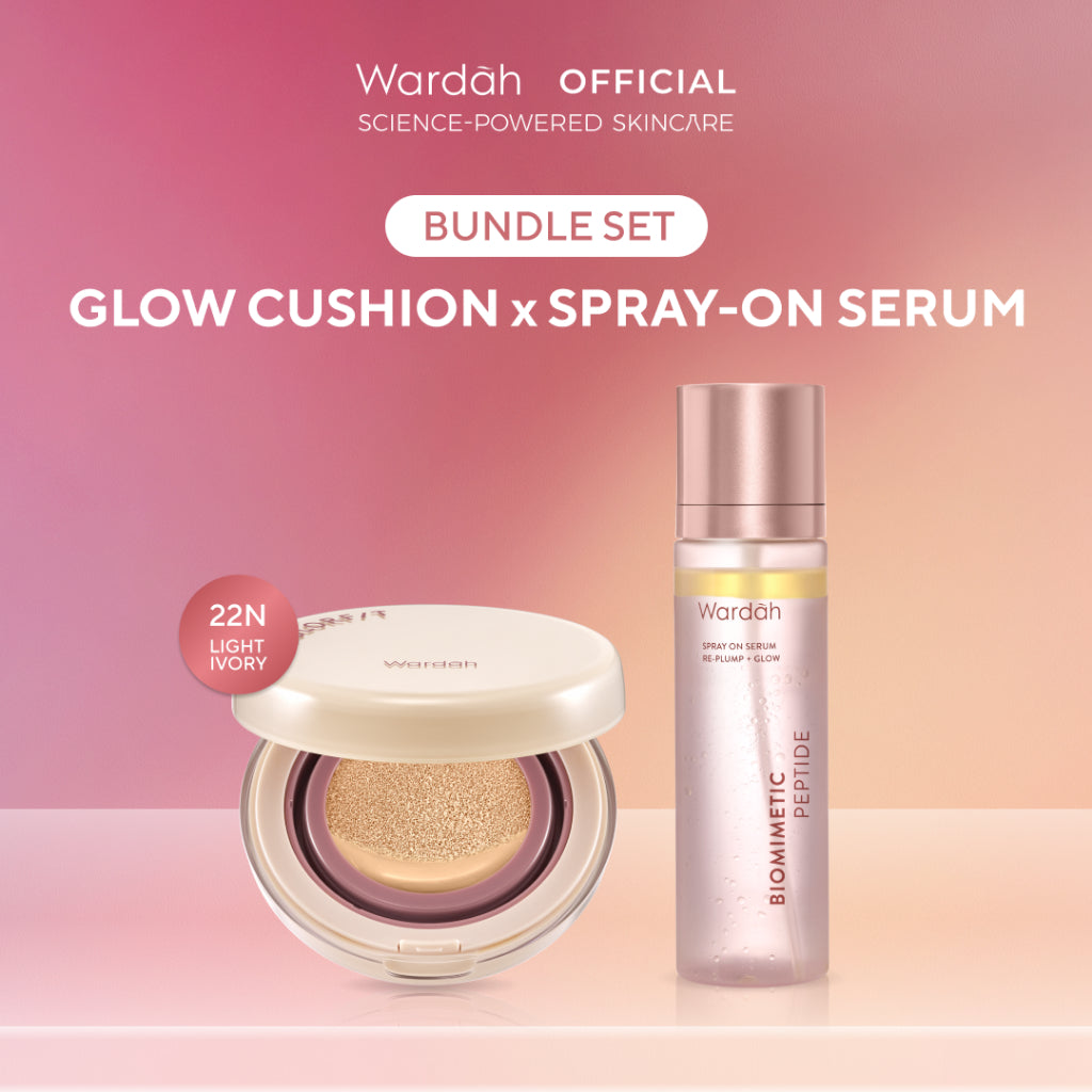 Wardah Colorfit Perfect Glow Cushion 15 g - Medium-High Coverage Hingga 12 Jam Dengan SPF 40 PA - Dilengkapi Dengan Glow Perfecting Pigment & Skincare-infused CICA + Hydra B-Glucan - Hasil Akhir Glowing - Makeup