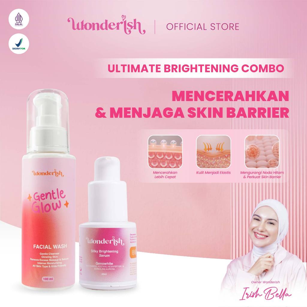 Bundling Wonderish - Serum + Facial Wash Ultimate Brightening Combo by Irish Bella