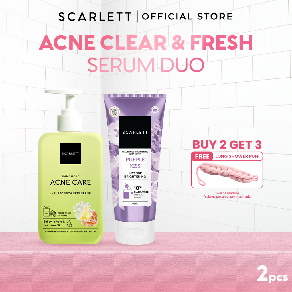 Scarlett Whitening Bundle Extra Cerah - Fragrance Brightening Body Lotion Bright Mood Booster