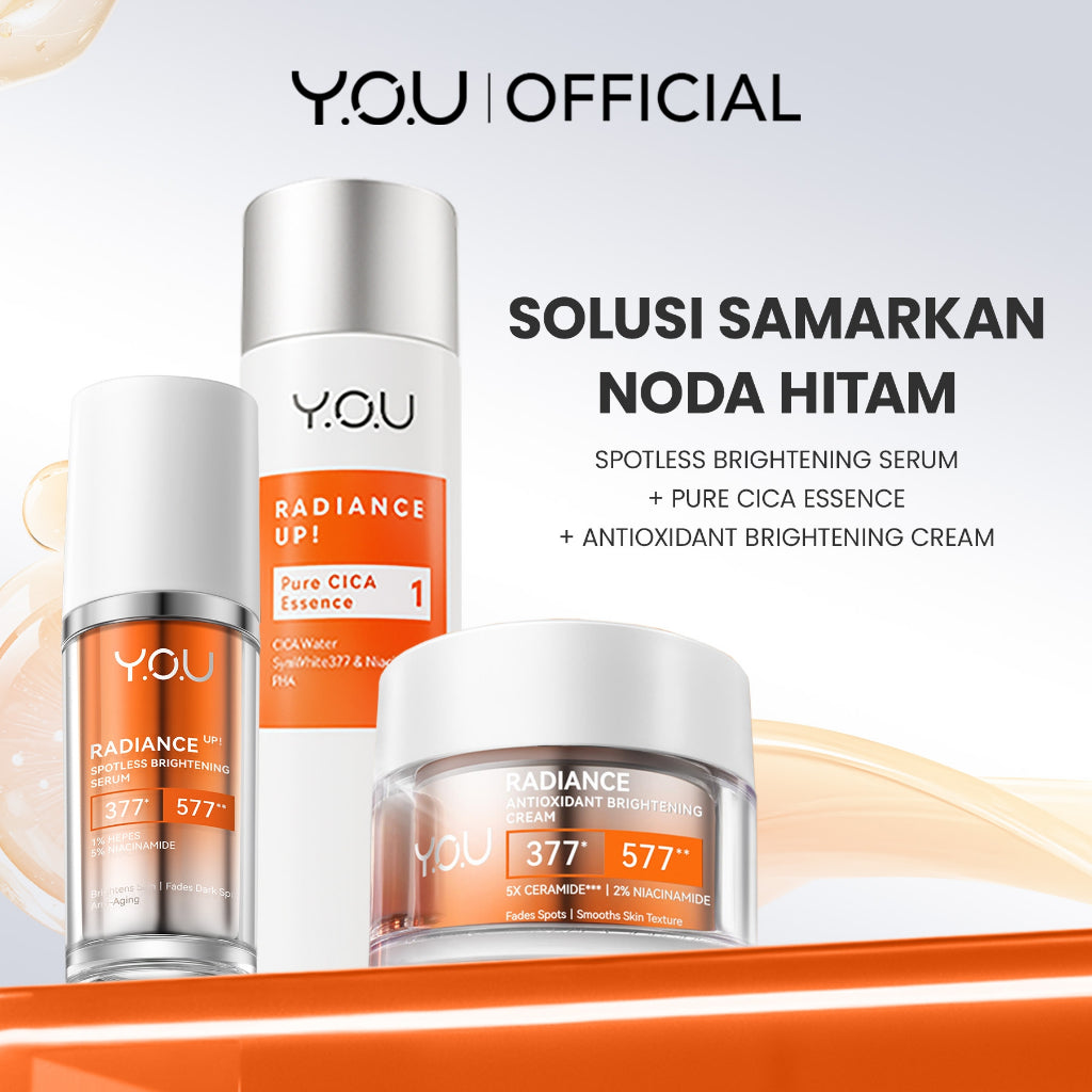 YOU 3in1 Paket Skincare Set 3pcs Radiance Glow, Radiance Up, Acneplus, Peeling