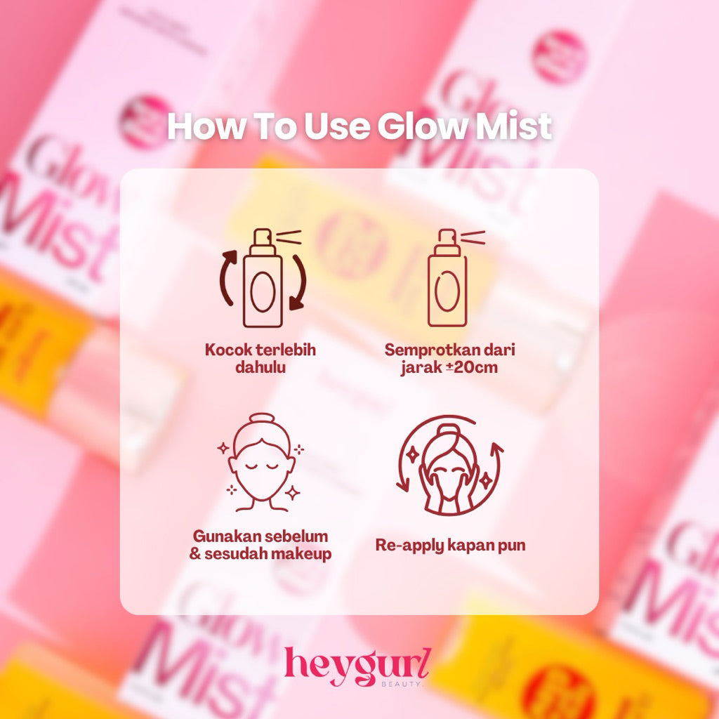 Glow Mist Serum Spray | Face Mist Infused with Serum Facemist by HeyGurl