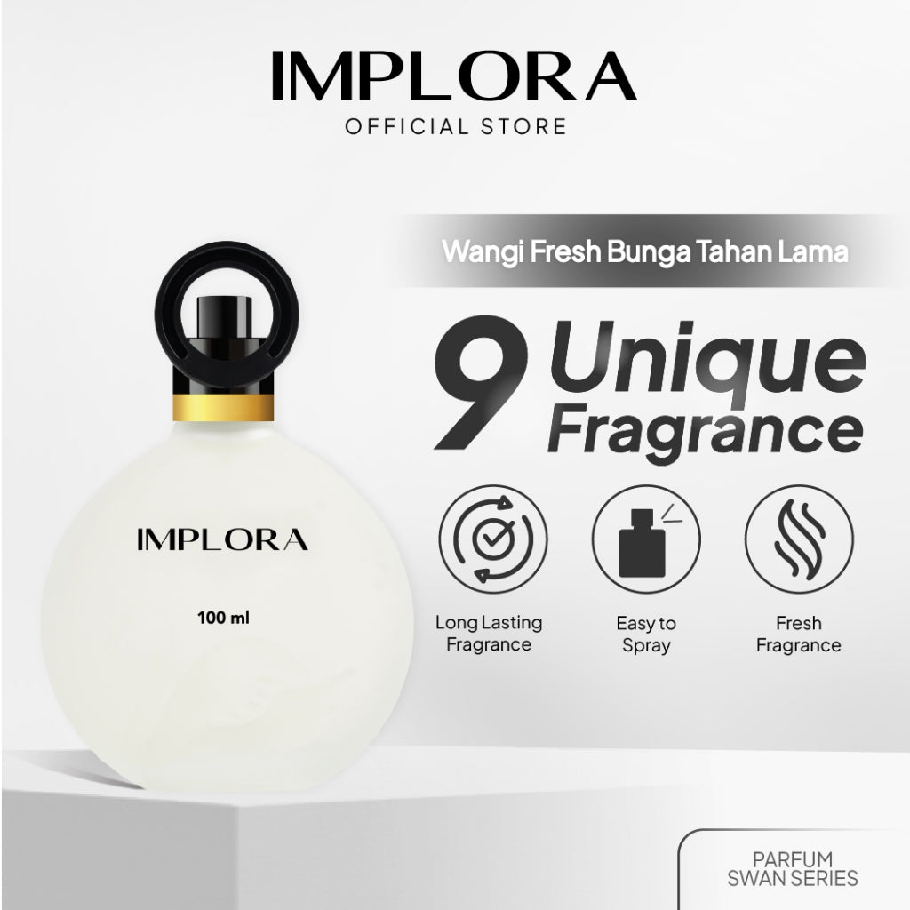 Implora Parfum Swan Series | Wangi Fresh Bunga Tahan Lama