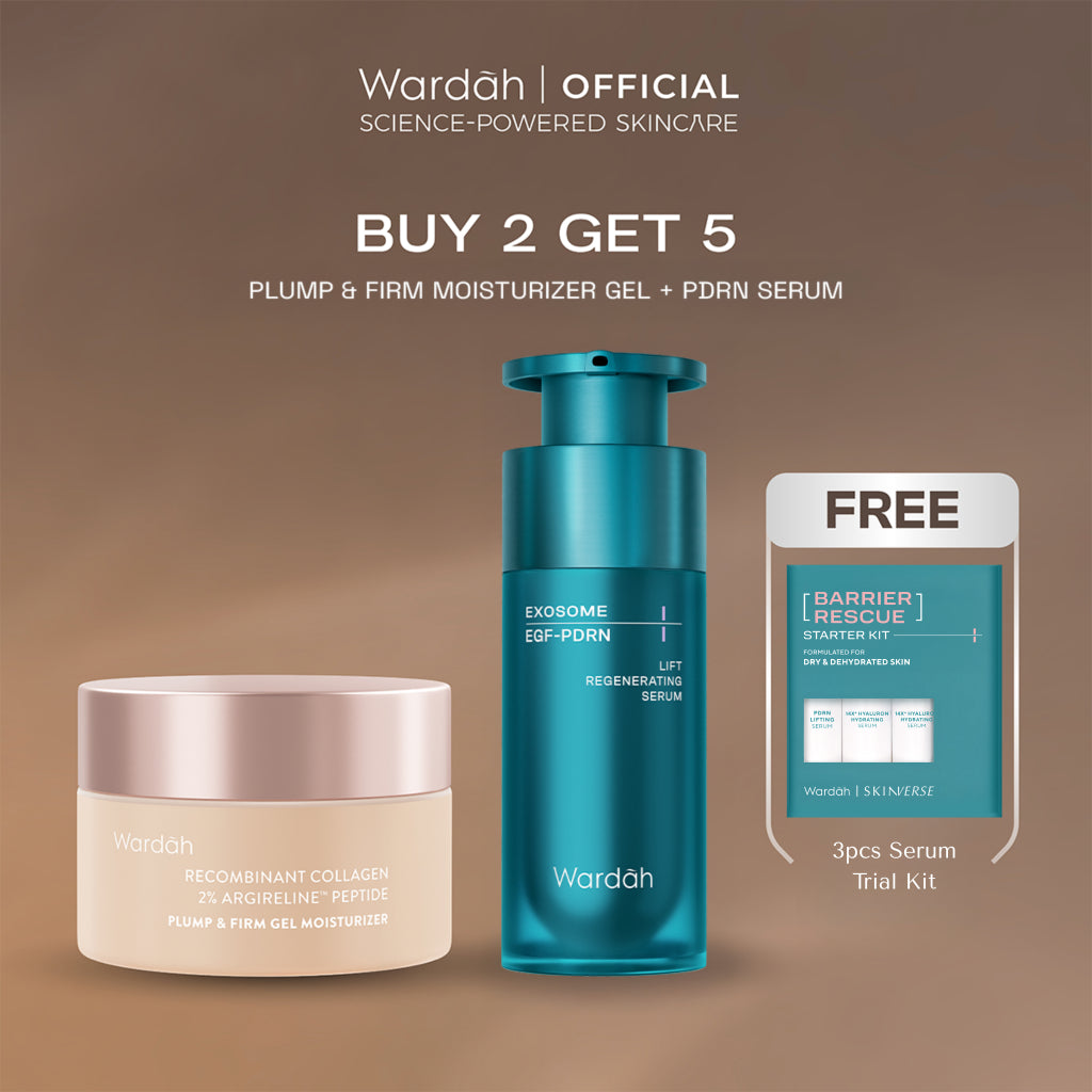 [TASYA FARASYA APPROVED!] Wardah Plump & Firm Recombinant Collagen + 2% Argireline Peptide Gel Moisturizer 30g - Pelembab Skin Care Wajah - Skincare
