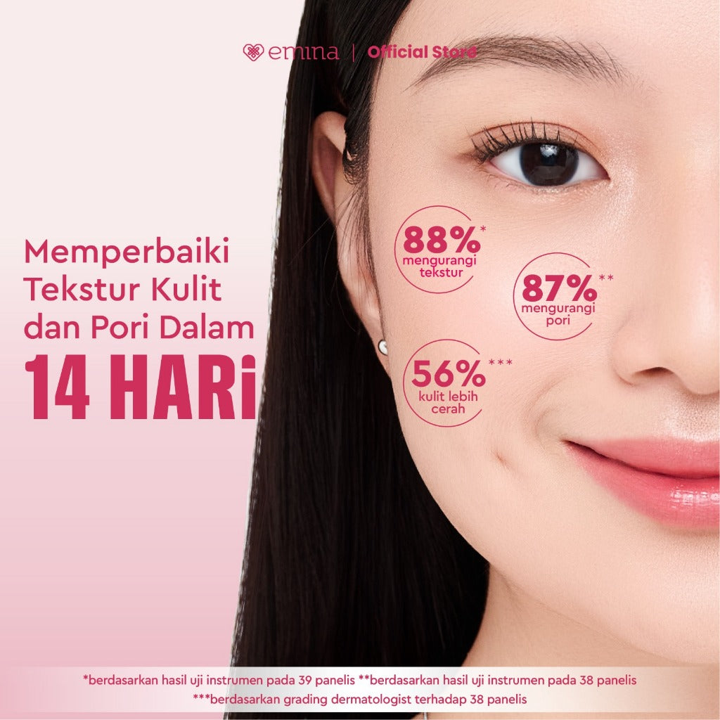 NEW! Emina Water Bio-Retinol Gel Moisturizer 30g - Moisturizer Anti Penuaan, Memperbaiki Tekstur Kulit, Menghaluskan kulit, Menyamarkan Pori-Pori Wajah, Mencerahkan Kulit, dan Merawat kulit berjerawat, Pelembab Seringan Air, Bio-retinol & 3% Hydra Amino