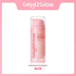 [Isi Besar Hemat]Glad2Glow Pomegranate Niacinamide Brightening Moisturizer 100g Mencerahkan Pemutih Kulit Gel Pelembab Bercahaya Krim Siang dan Malam Perawatan Kulit Ekstrak Delima Asam Lemak Asam Delima Pelembab Esensi Wajah Perawatan g2g official store