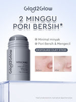 [DISKON 60%]Glad2Glow Clay Stick&Face Mask Complete Series-Pomegranate Brightening/Mugwort Salicylic Acid Acne/ Volcano 3D Acid Pore-masker Packs Masker Wajah Sheet Mask mask sleeping mask mugwort mask acne masker komedo g2glow official store
