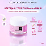 Scarlett Whitening Acne Night Cream - Krim Malam Penghilang & Perawatan Jerawat Ampuh Atasi Hingga Bekasnya with Double Action Salicylic Acid tanpa Bikin Kulit Iritasi