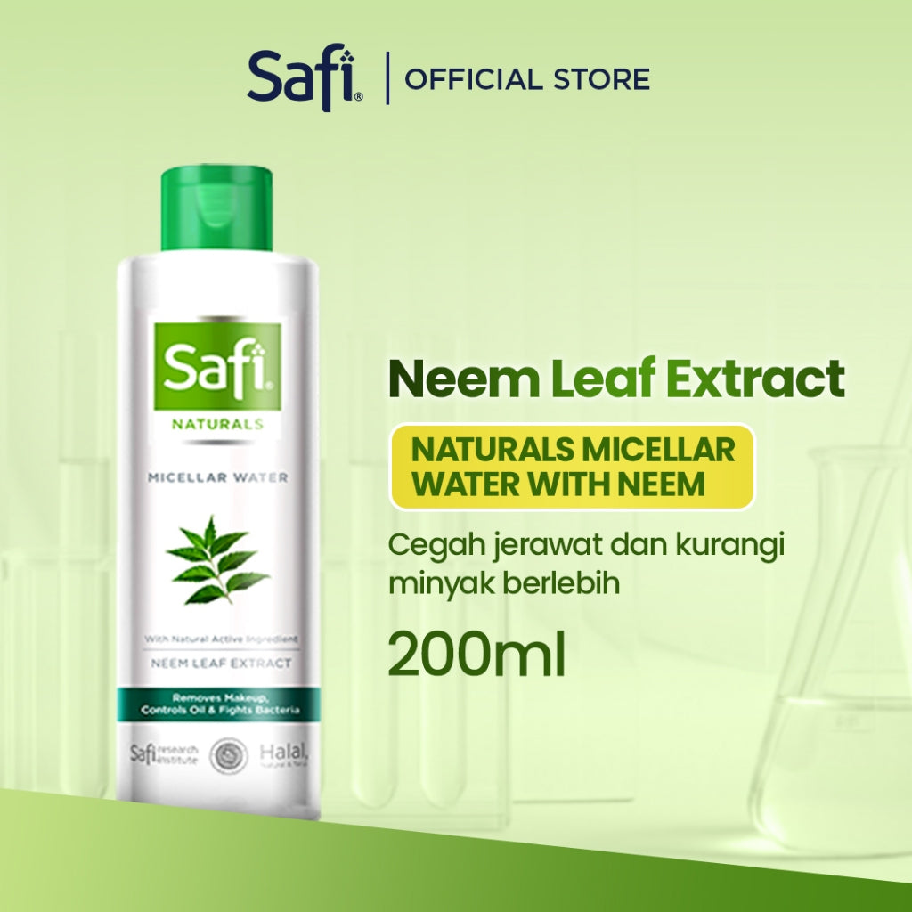 Safi Naturals Micellar Water With Neem 200 ml - TWINPACK