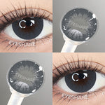 Eyeshare Softlens 15mm Big Eyes 1Pasang Gray Lensa Kontak Softlen Black