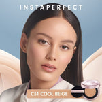[BPOM] INSTAPERFECT SkinGlow Cover Mesh Cushion SPF50 15g | EXP 2027 | Glowy Finish Foundation | Insta Perfect by Wardah