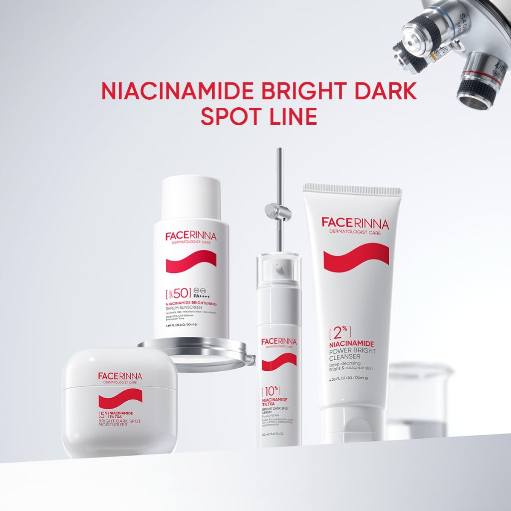 FACERINNA 10% Niacinamide + 3% TXA Power Bright Serum 20ml | White Serum Mencerahkan Wajah Mengurangi Dark Spot Flek Hitam Bekas Jerawat Pemutih Wajah| Whitening Brightening Glowing Anti Aging Anti Acne | with MSH Niacinamide Ceramide Semua Jenis Kulit