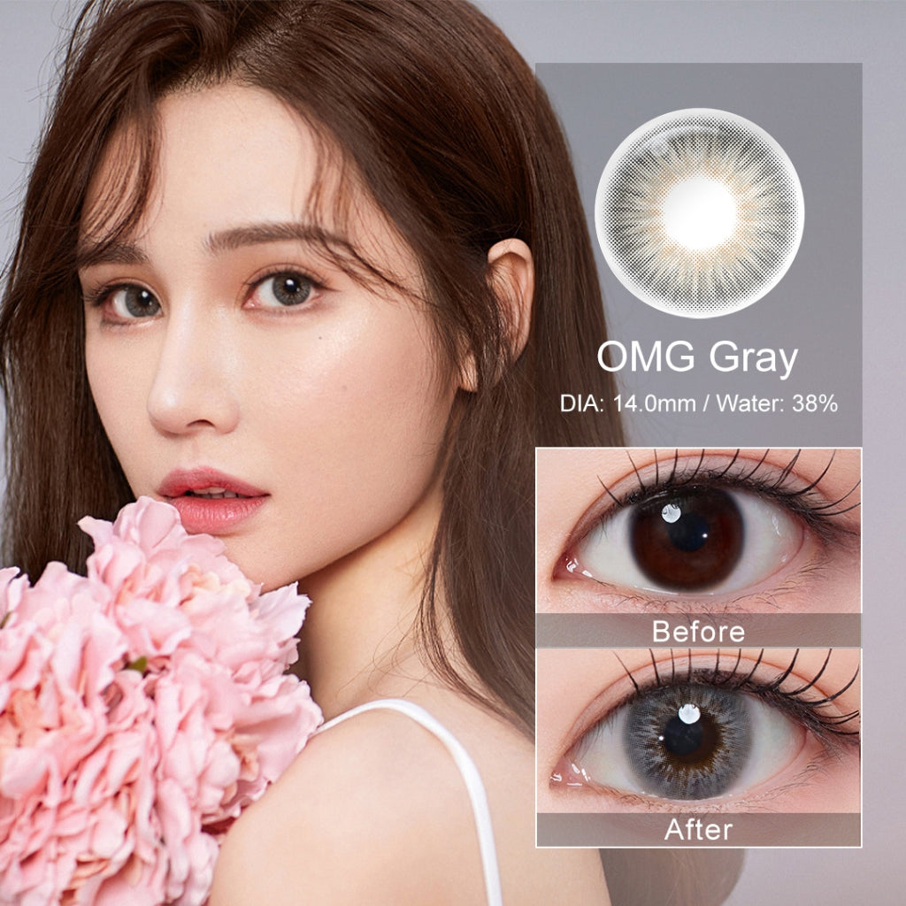 [0.00~-6.00]Magister Softlens 14~14.2mm Minus lensa mata softlens no ring natural 6Bulan Sepasang soflen