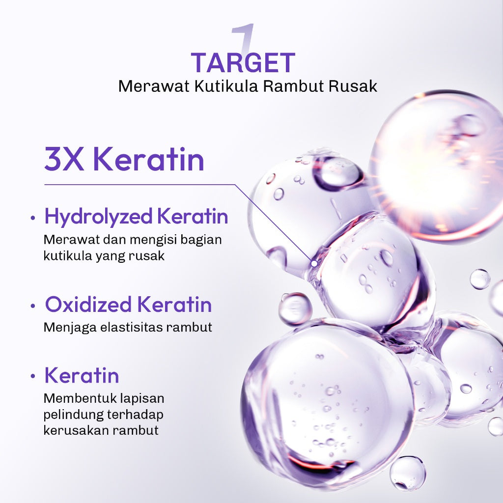 [NEW LAUNCH] Lavojoy Repair Me Now Shampoo Iris Garden 280ml  | Perbaikan Rambut Rusak Intens Dengan 3× Keratin + Ceramide Boost + ScalpBioEnergy Hydration Care | 3x Lebih Lembut, Lalus, Tanpa Mengiritasi