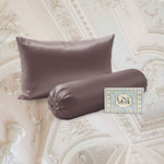 BUNDLE Sarung Bantal dan Guling Set PREMIUM Satin Silk Beauty Boost Pillowcase dan Bolster Case (Queen Size)