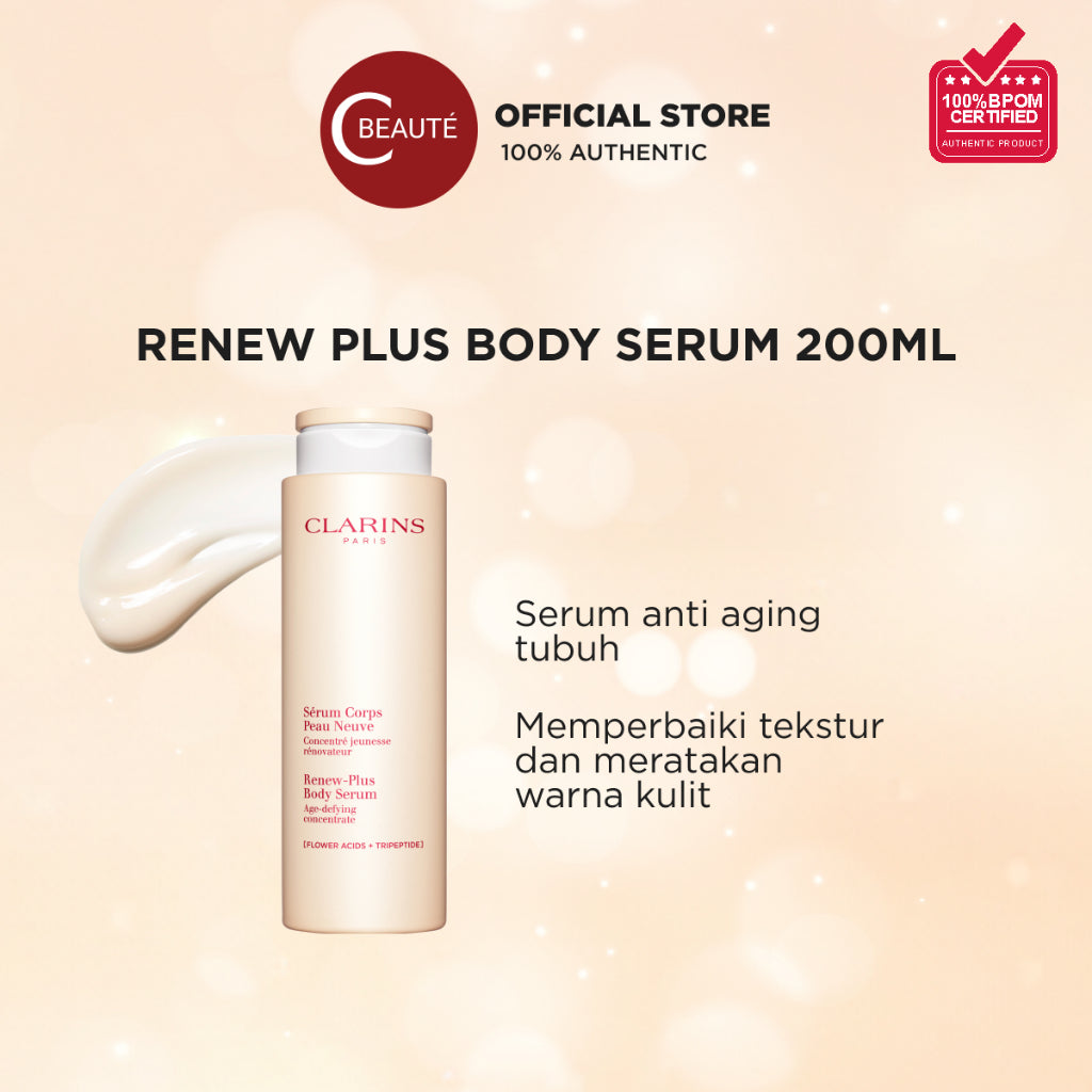 CLARINS New Renew-Plus Body Serum 200ml - Serum Anti Aging Tubuh