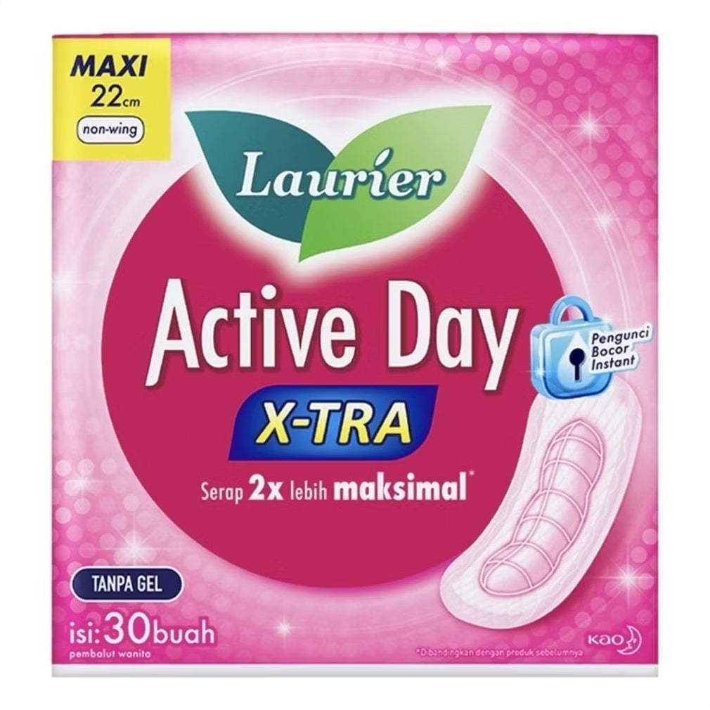 Laurier Active Day X-tra Pembalut Wanita Non Wing 30 pcs
