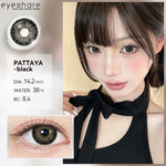 Eyeshare Softlens Minus Big Eyes VIENNA Chocolate 14.5mm 1 Pasang Lensa Kontak Cokelat