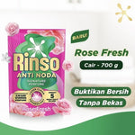 Rinso Anti Noda Molto Deterjen Cair + Pelembut Pakaian Refill 700 ml