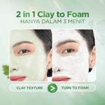 [NEW LAUNCH] ACNAWAY Mugwort Clay to Foam Cleanser 2-in-1 – Sabun Cuci Muka & Masker Wajah Anti Jerawat | Bersihkan Komedo, Mengurangi Minyak, Menenangkan Kulit Sensitif