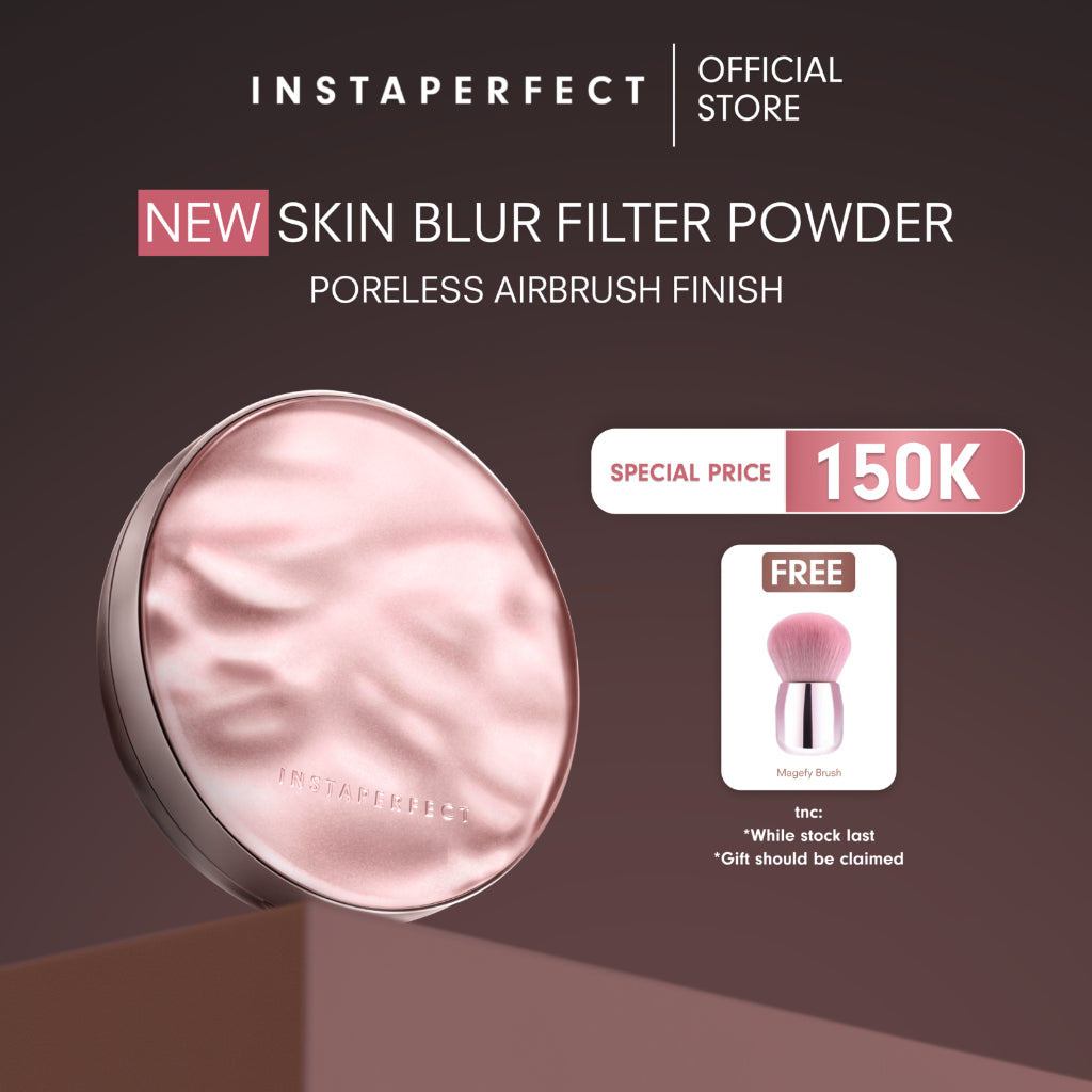 [NEW LAUNCH] Instaperfect Real Skin Filter Powder- Setting Powder with Poreless Blur Satin Real Skin