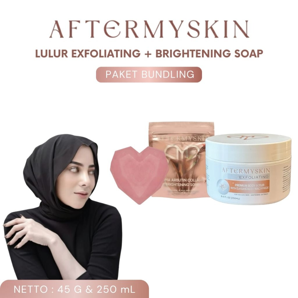 AFTERMYSKIN - Afterskin Bundling Sabun + Lulur | Bodycare Happy Asmara