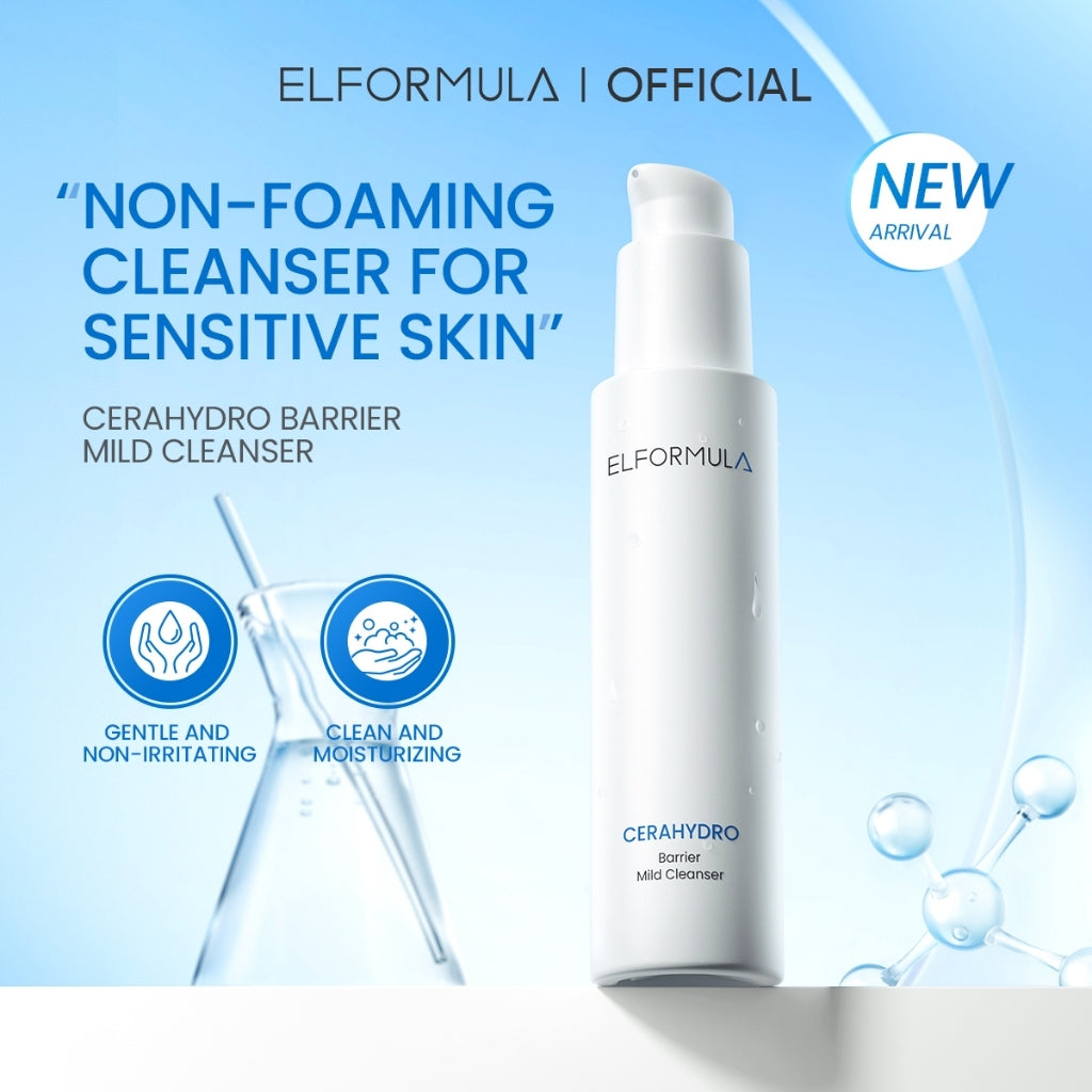 ELFORMULA Cerahydro Mild Cleanser Facial Wash For Sensitive Skin - Sabun Pencuci Muka Non Foam Low pH Pembersih Muka Face Wash untuk Melembabkan Kulit Cocok Untuk Kulit Sensitif