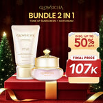 Glowsicha Bundle 2in1 Tone Up Sunscreen + Bright Day Cream - Paket Lengkap Krim Mencerahkan dan proteksi sinar UV SPF 50 PA+++