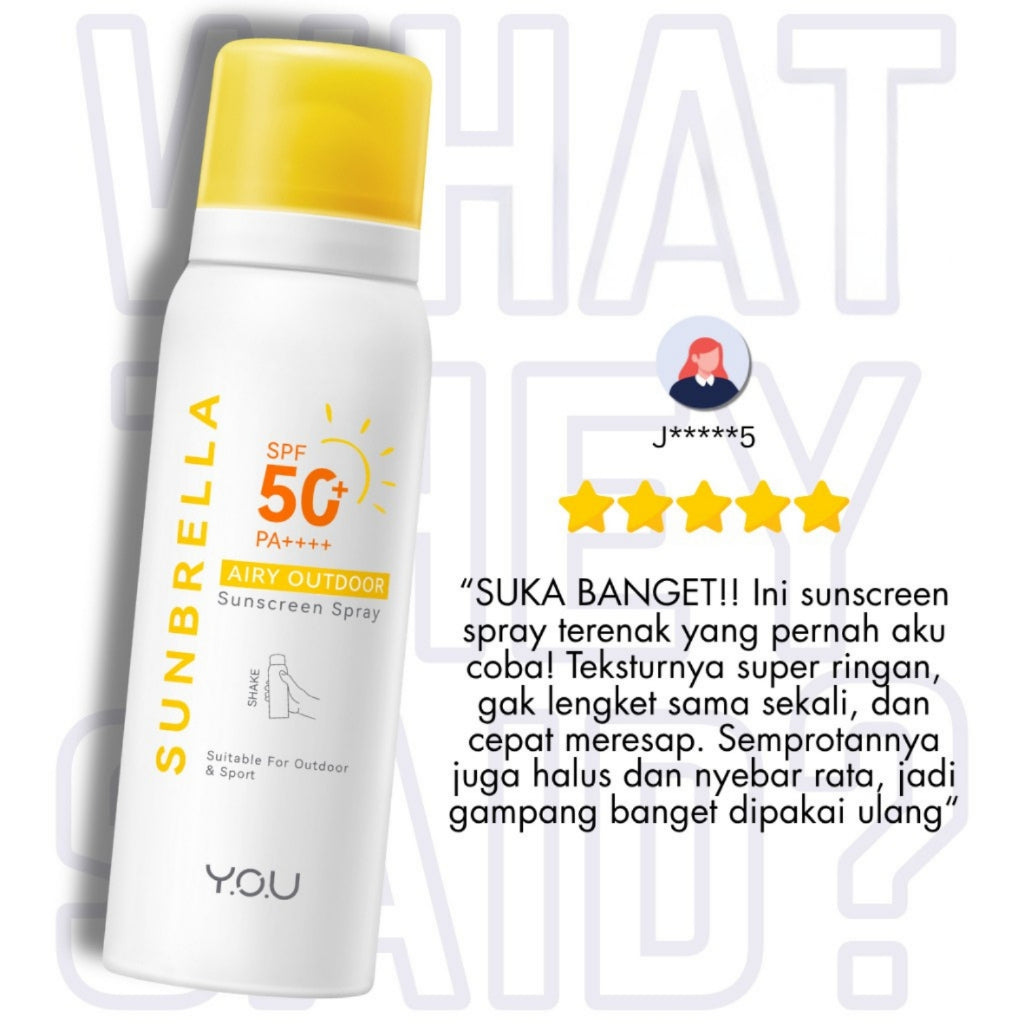 Y.O.U Sunbrella Triple UV Elixir | Daily Defense | Tone Up Elixir | Acne Shield | Airy Outdoor | 2% Sunscreen | Pro Acnecare | Gentlecare | Intensive Care | Ultra Airy Outdoor