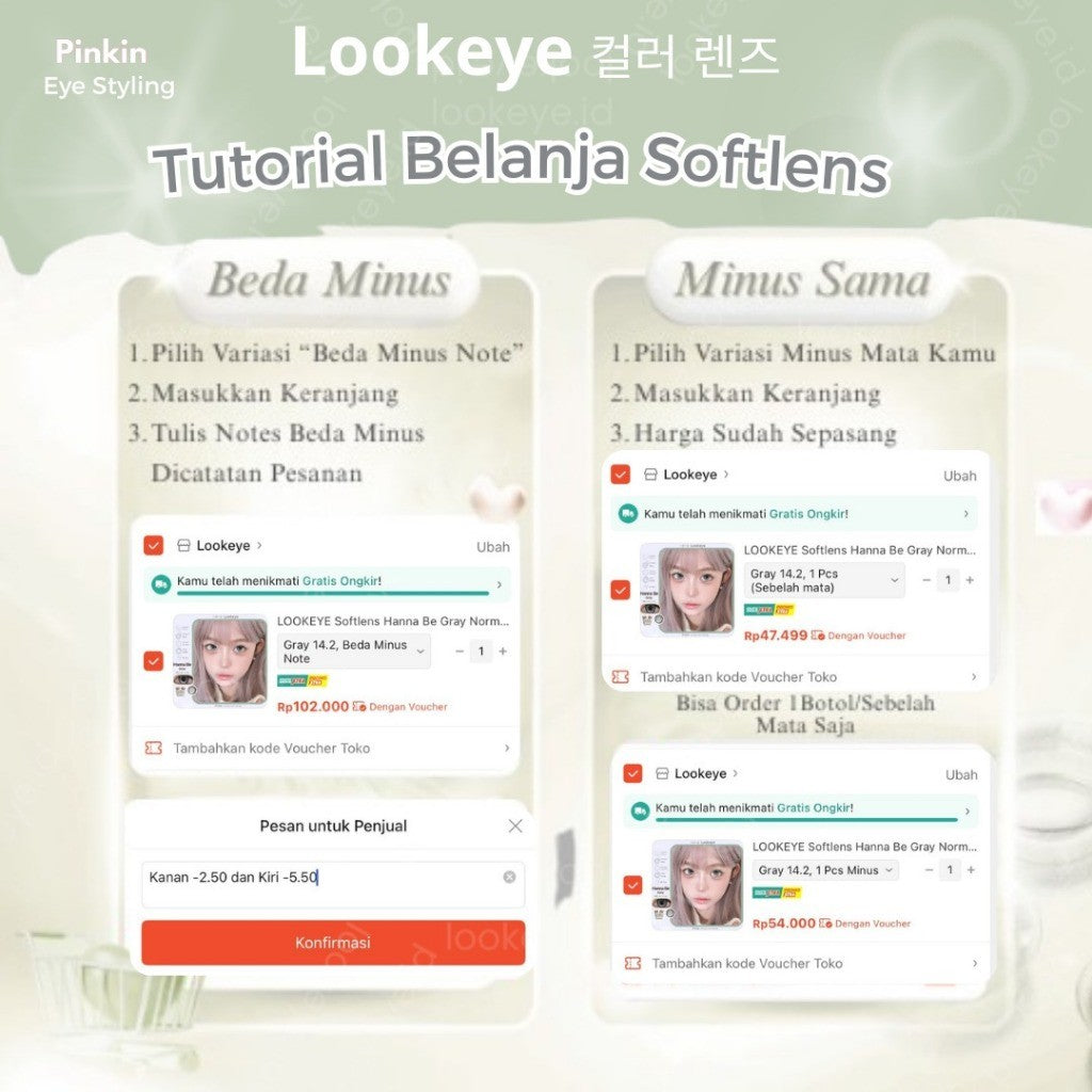 LOOKEYE Softlens My Dolly Eye 20.8mm Softlen Glamours Wedding Lens Blue Violet Hazelbrown Pink Grey Black Normal 0.00 - 10.00 By Pinkinplus