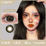 Magister Softlens 16mm Big Eyes Soflen Hitam Coklat Soflens Normal Doll Eyes 1Pair 6Months