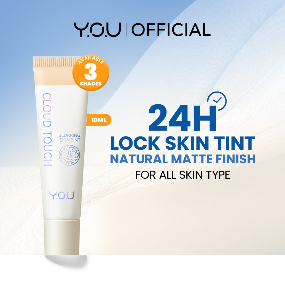Travel Size YOU Cloud Touch Blurring Skin Tint 10 ml | Liquid Foundation | Natural Matte Finish | Skin Tint Sunscreen | Makeup Travel Size